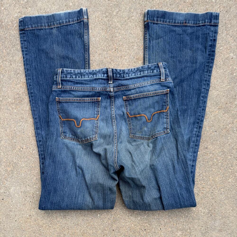 Kimes Jennifer 10/36 High Rise Flare Blue Jeans GUC